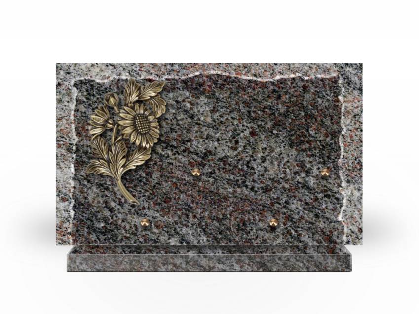 Artistic Granite Rectangle Plaque.