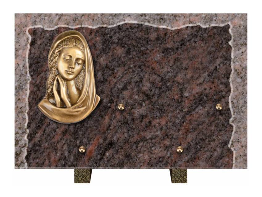 Artistic Granite Rectangle Plaque.