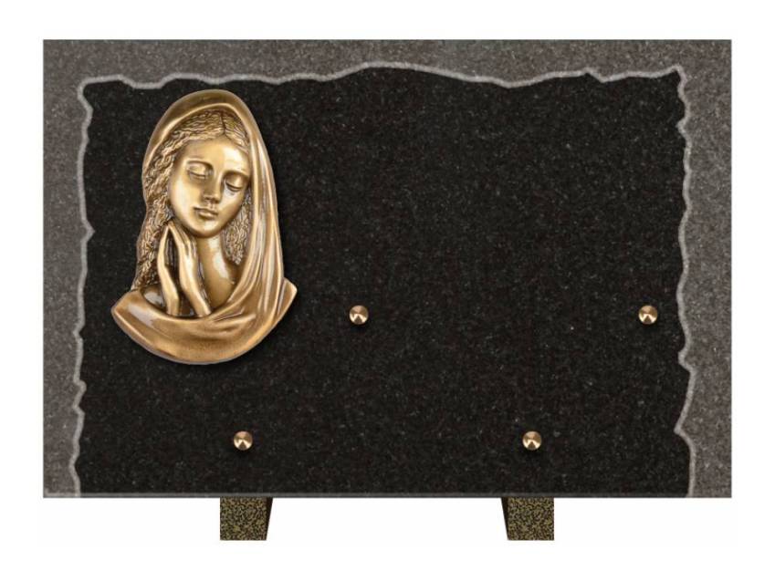 Artistic Granite Rectangle Plaque.