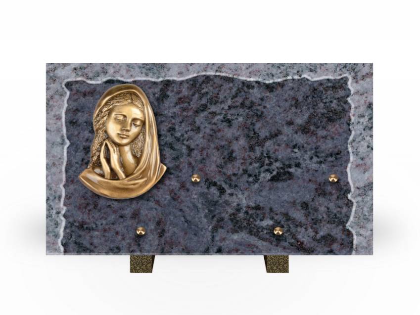 Artistic Granite Rectangle Plaque.