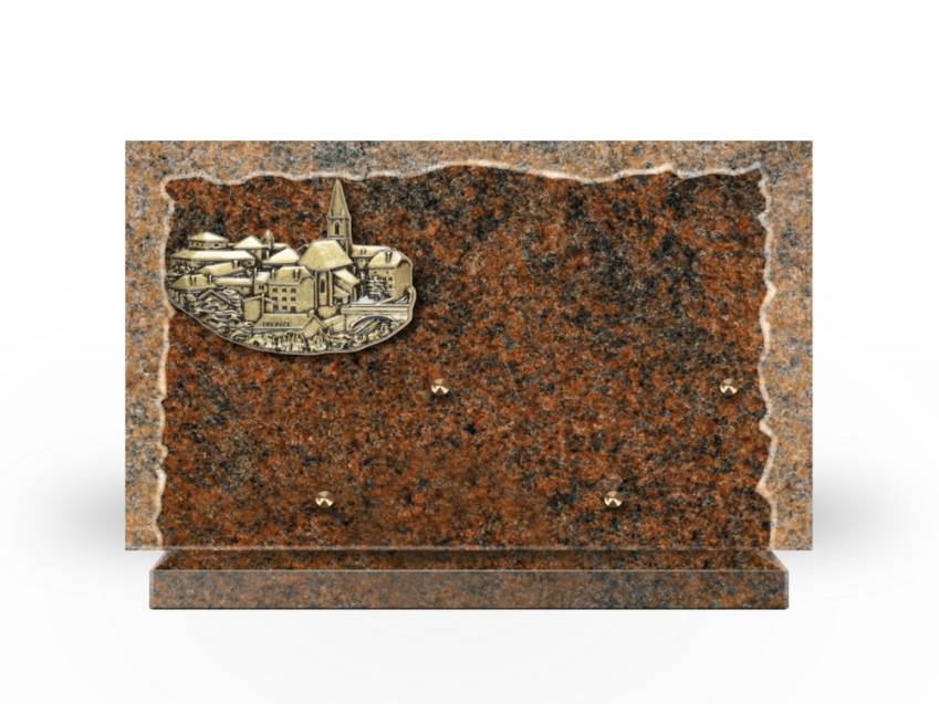 Artistic Granite Rectangle Plaque.