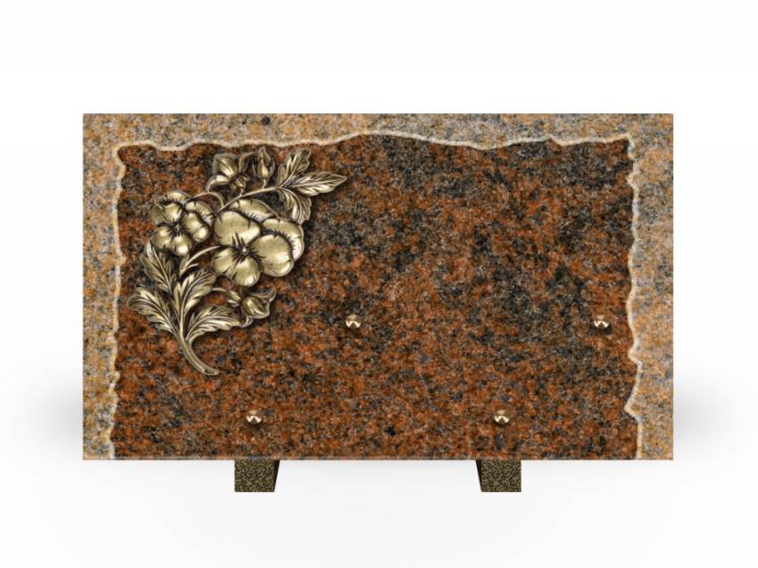 Artistic Granite Rectangle Plaque.