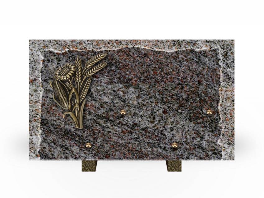 Artistic Granite Rectangle Plaque.