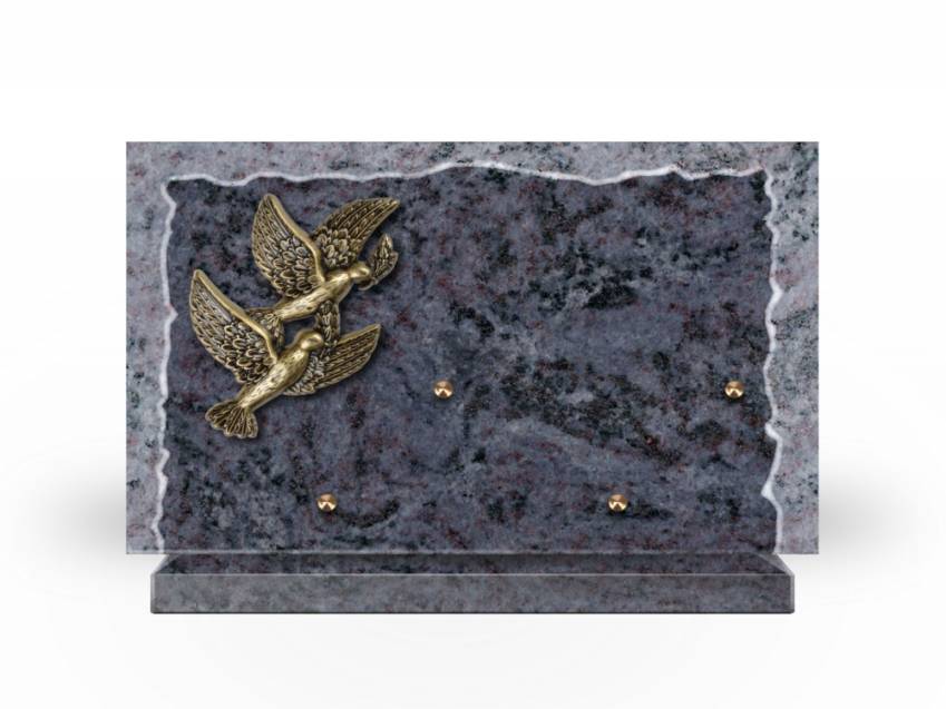 Artistic Granite Rectangle Plaque.