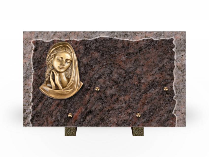 Artistic Granite Rectangle Plaque.