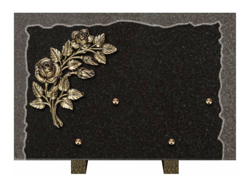 Artistic Granite Rectangle Plaque.