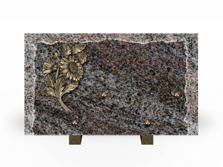 Artistic Granite Rectangle Plaque.