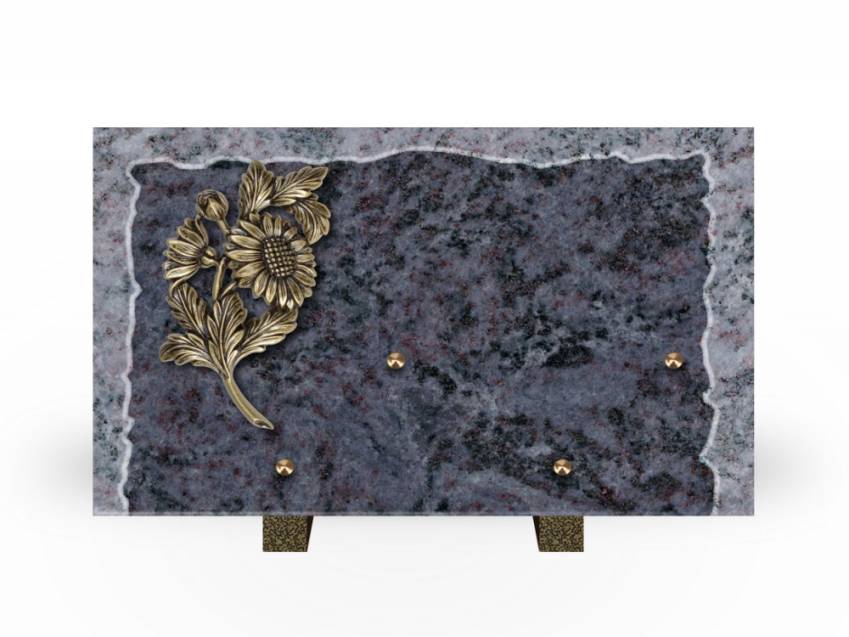 Artistic Granite Rectangle Plaque.