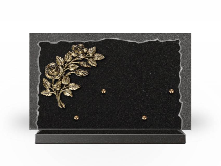 Artistic Granite Rectangle Plaque.