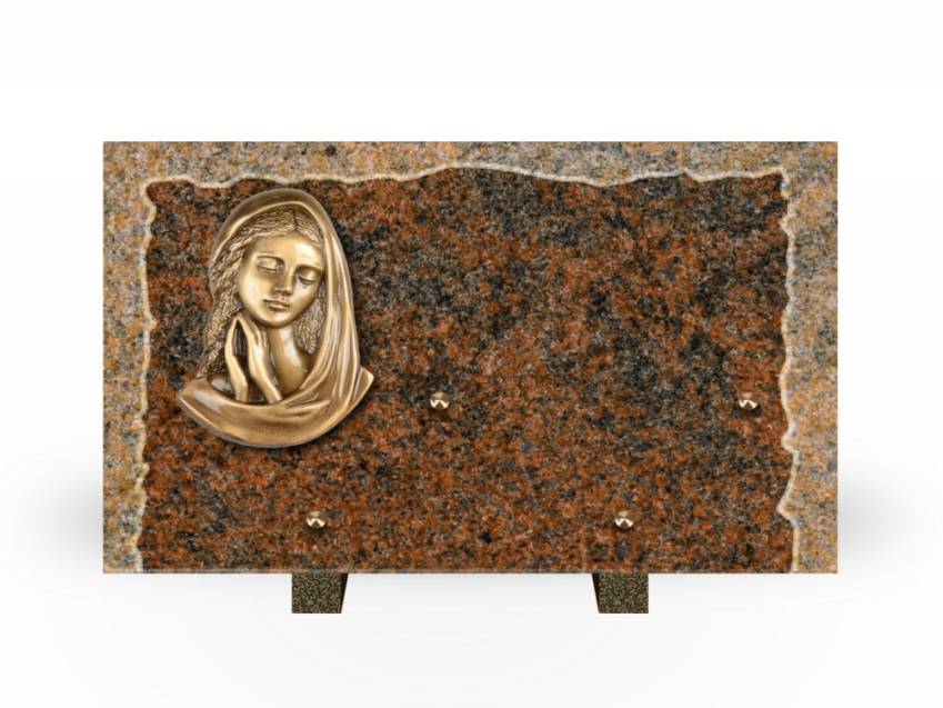 Artistic Granite Rectangle Plaque.