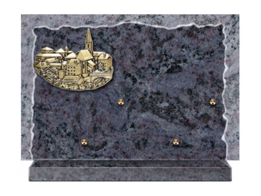 Artistic Granite Rectangle Plaque.