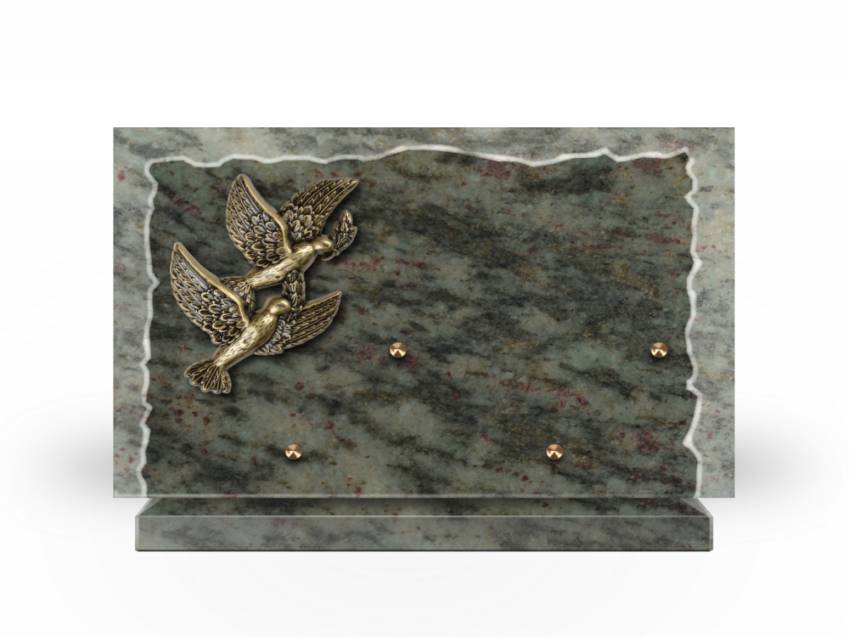 Artistic Granite Rectangle Plaque.