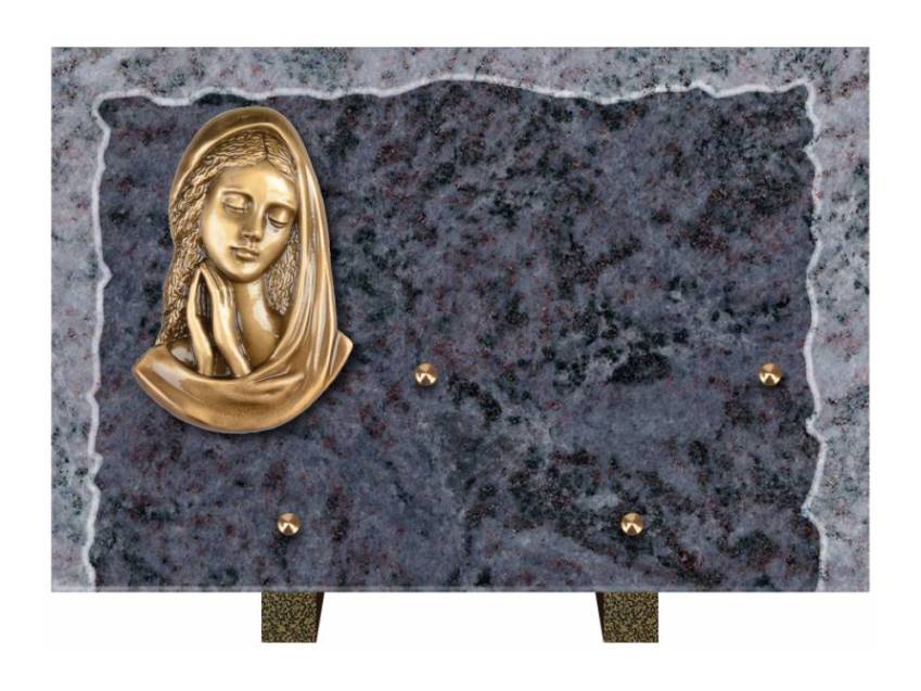 Artistic Granite Rectangle Plaque.