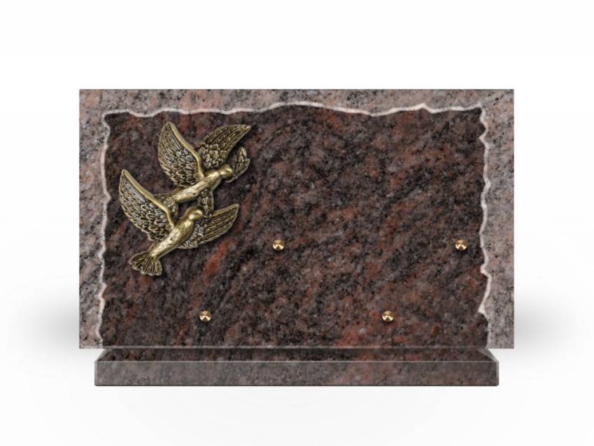 Artistic Granite Rectangle Plaque.