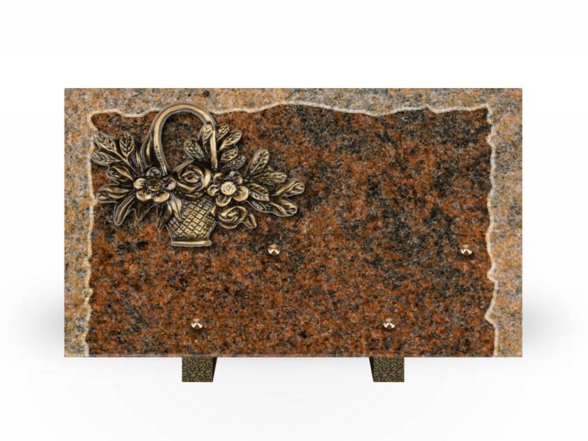 Artistic Granite Rectangle Plaque.