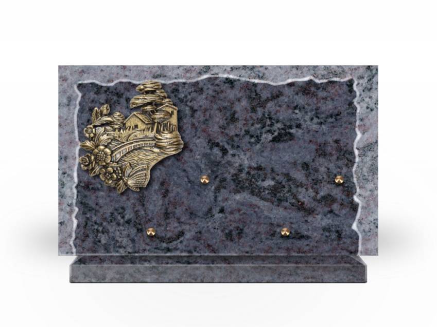 Artistic Granite Rectangle Plaque.