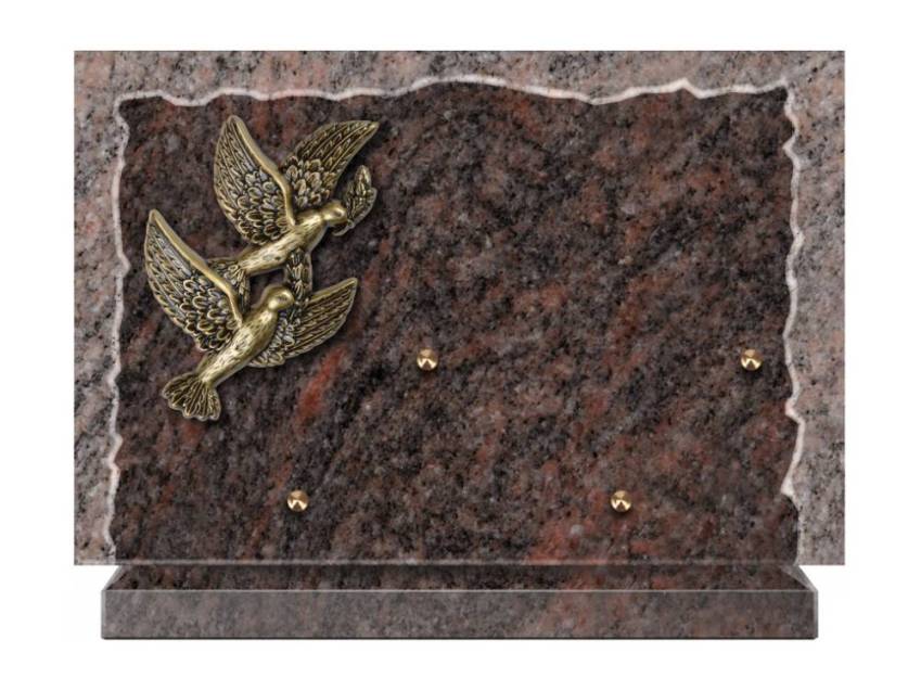 Artistic Granite Rectangle Plaque.