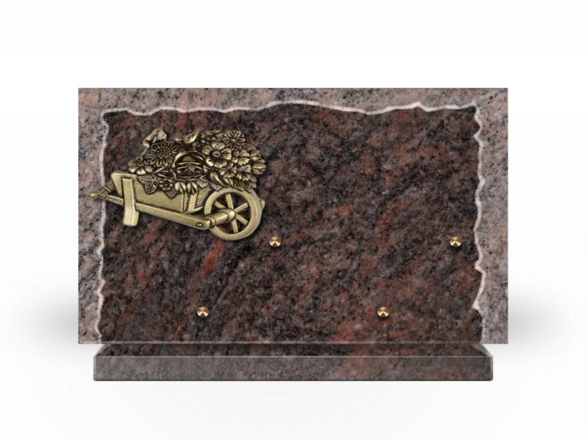 Artistic Granite Rectangle Plaque.