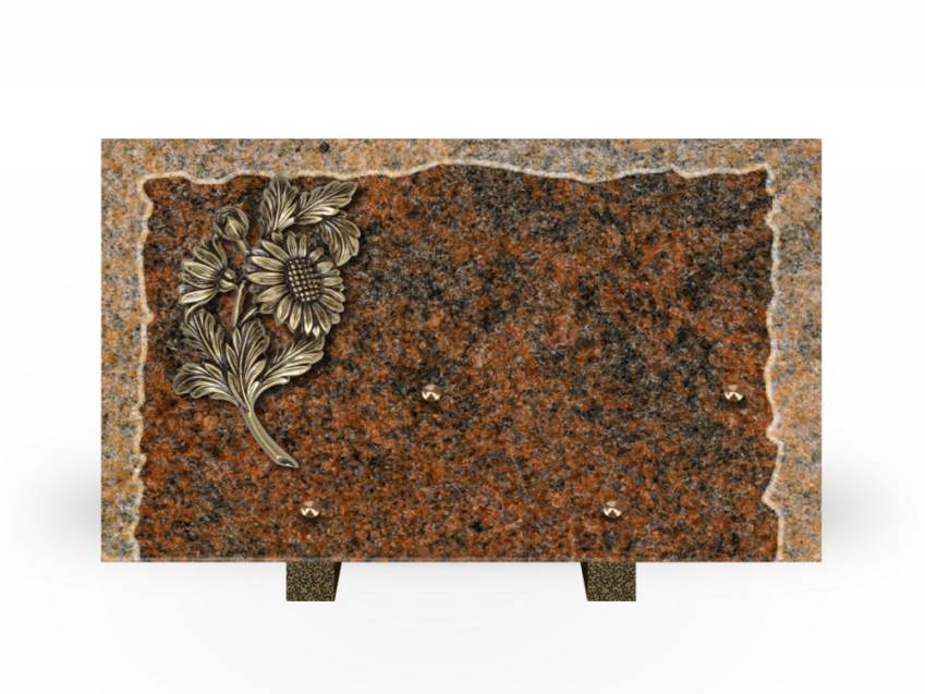 Artistic Granite Rectangle Plaque.