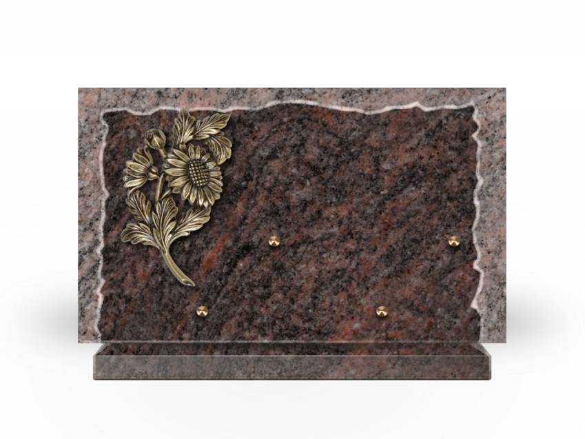 Artistic Granite Rectangle Plaque.