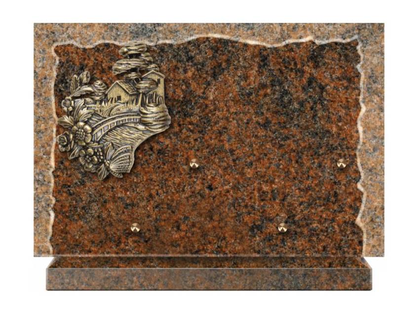 Artistic Granite Rectangle Plaque.