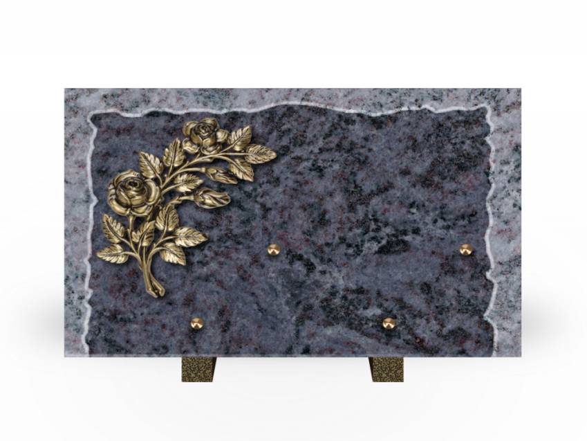 Artistic Granite Rectangle Plaque.