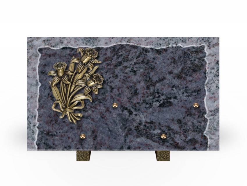 Artistic Granite Rectangle Plaque.