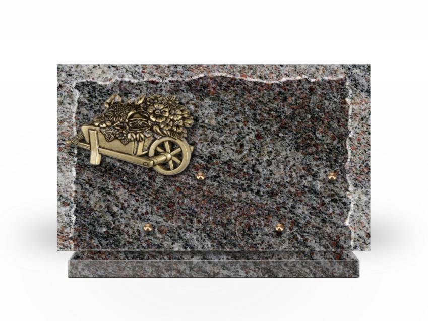 Artistic Granite Rectangle Plaque.