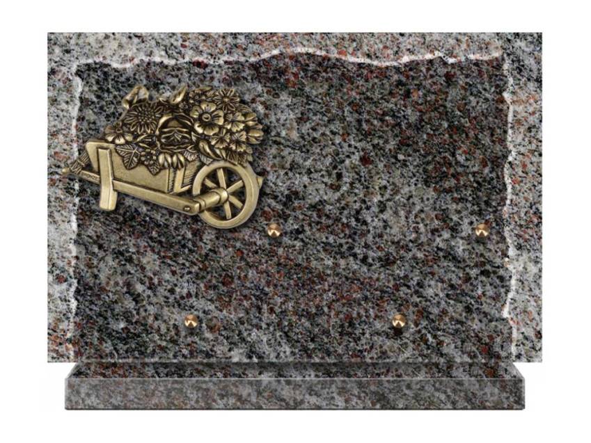 Artistic Granite Rectangle Plaque.