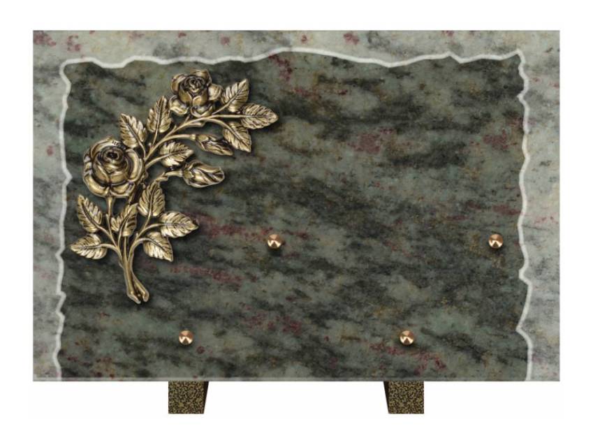 Artistic Granite Rectangle Plaque.