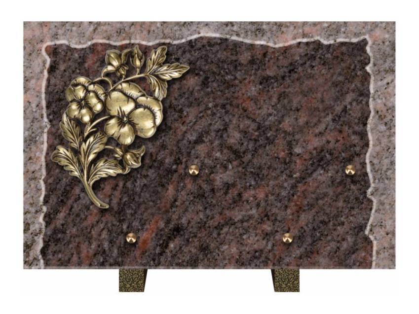 Artistic Granite Rectangle Plaque.