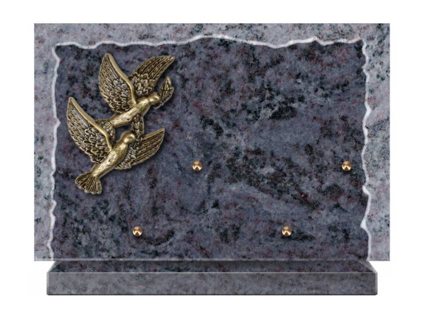 Artistic Granite Rectangle Plaque.