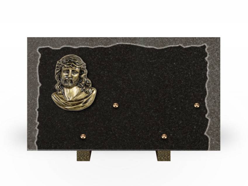 Artistic Granite Rectangle Plaque.