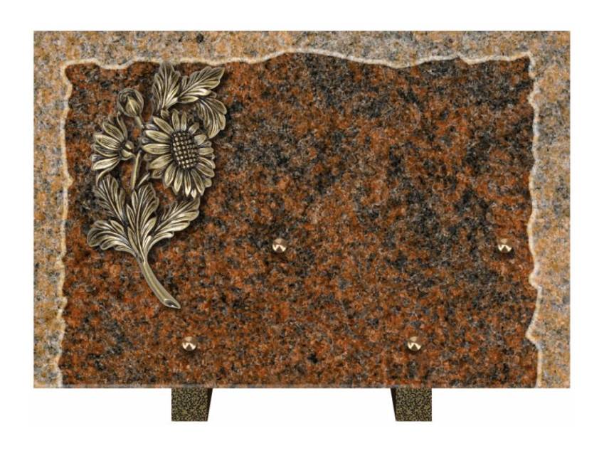 Artistic Granite Rectangle Plaque.