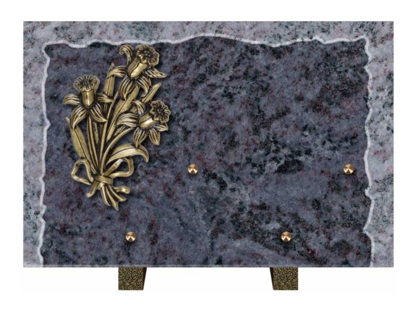 Artistic Granite Rectangle Plaque.