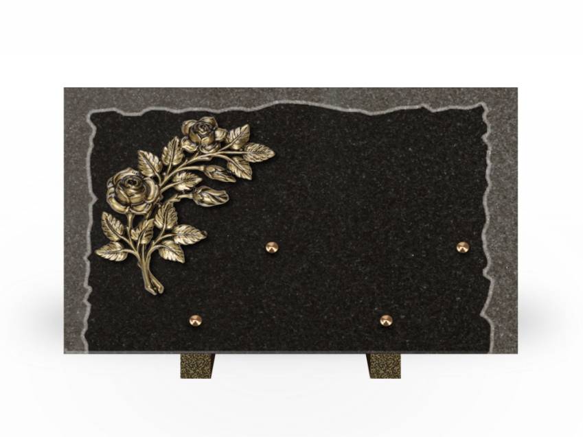 Artistic Granite Rectangle Plaque.