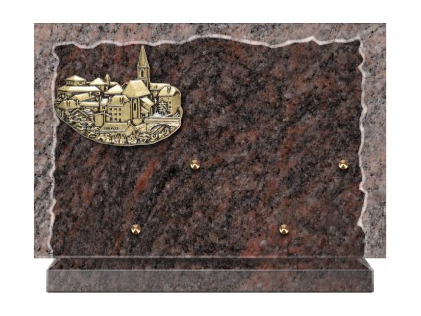 Artistic Granite Rectangle Plaque.