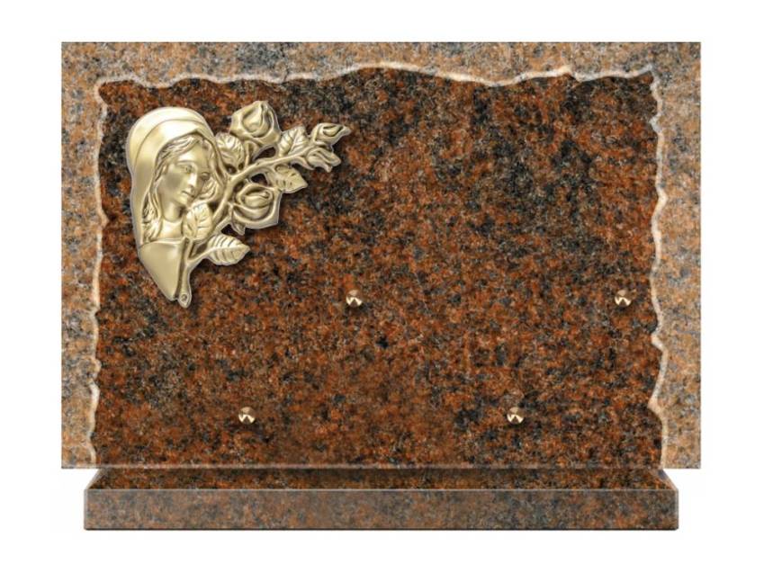 Artistic Granite Rectangle Plaque.