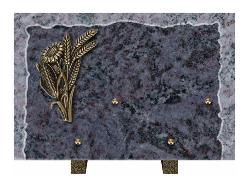 Artistic Granite Rectangle Plaque.