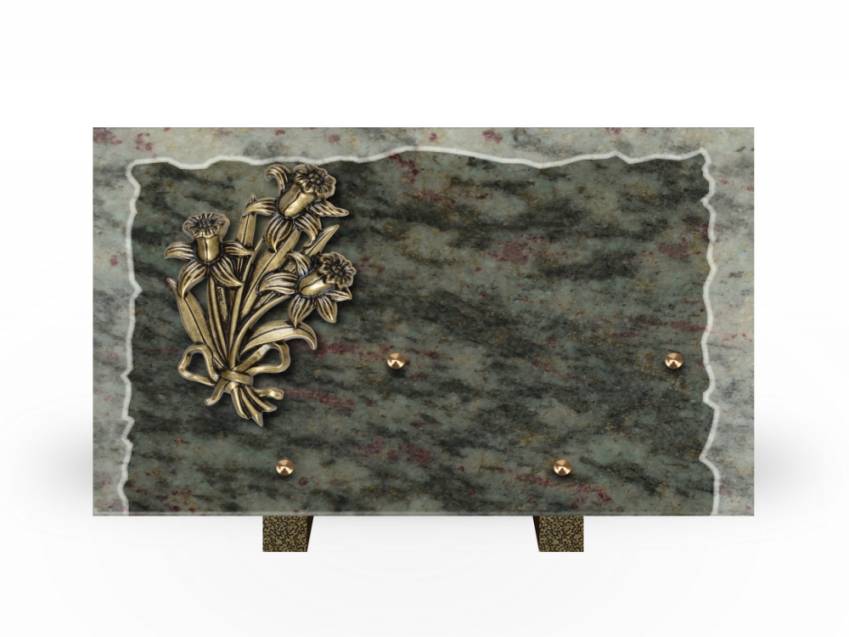 Artistic Granite Rectangle Plaque.