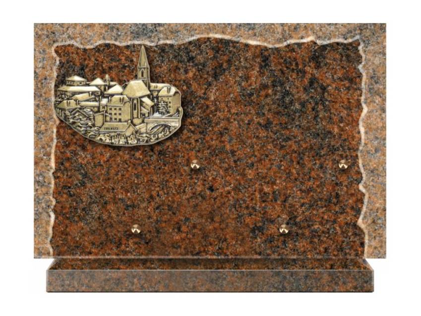 Artistic Granite Rectangle Plaque.