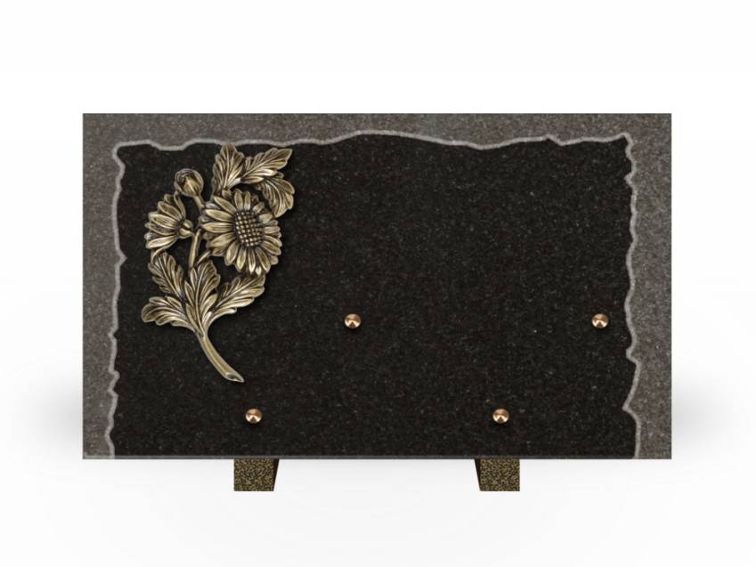 Artistic Granite Rectangle Plaque.