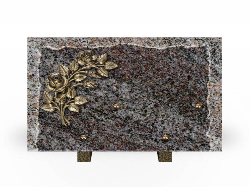 Artistic Granite Rectangle Plaque.