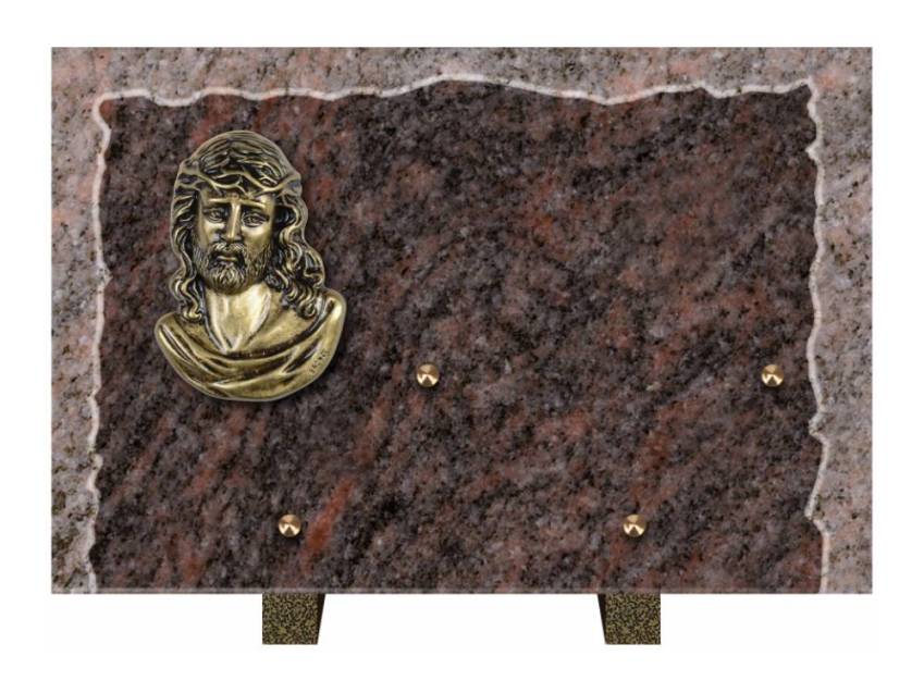 Artistic Granite Rectangle Plaque.