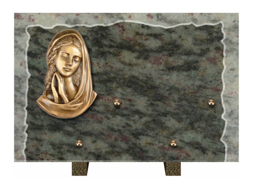 Artistic Granite Rectangle Plaque.