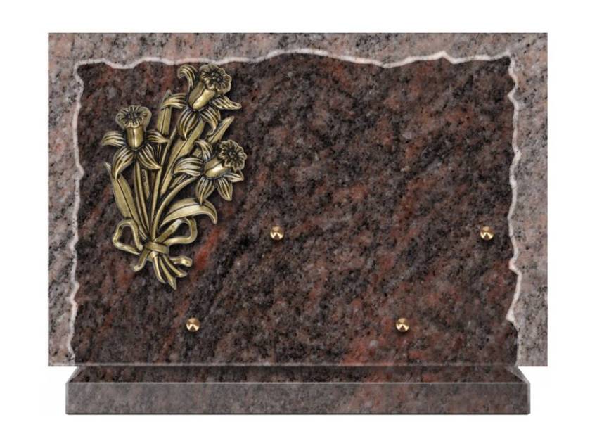 Artistic Granite Rectangle Plaque.