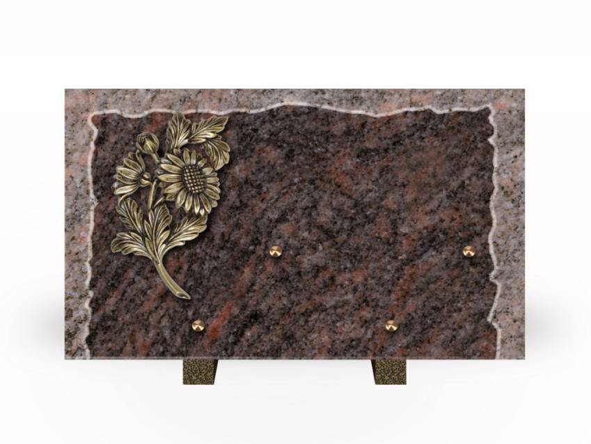 Artistic Granite Rectangle Plaque.