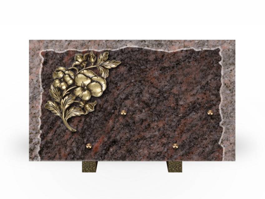 Artistic Granite Rectangle Plaque.