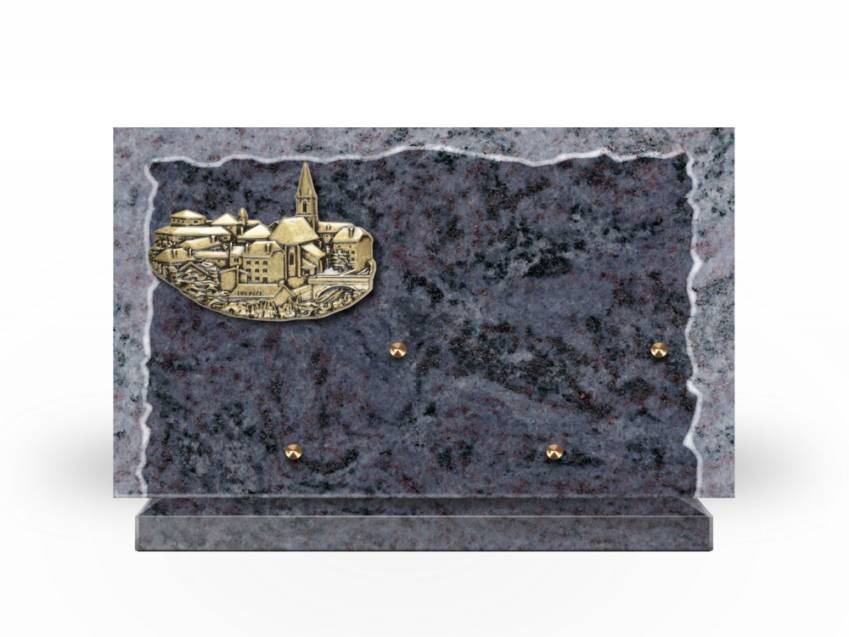 Artistic Granite Rectangle Plaque.