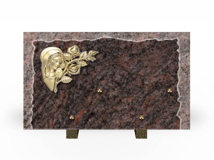 Artistic Granite Rectangle Plaque.